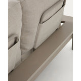 Vathi 3-Sitzer-Sofa aus Aluminium mit rechter Chaiselongue in Taupe 250 x 159 cm von Kave Home – Bild 5