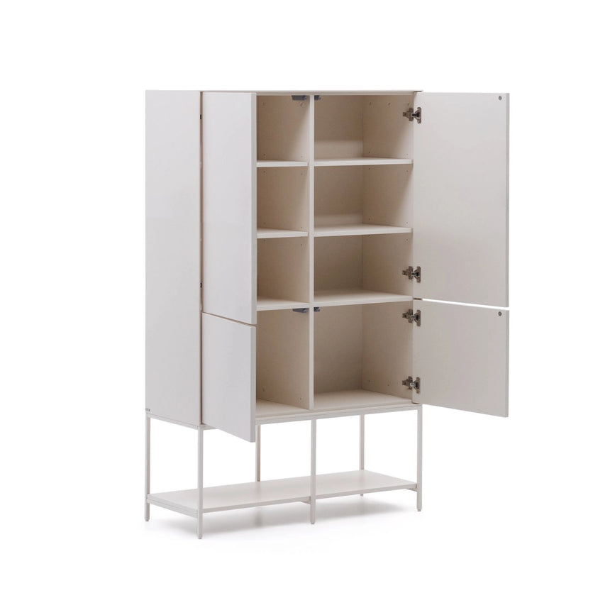 Vedrana Highboard 4 Türen MDF weiß lackiert 97,5 x 160 cm von Kave Home – Bild 10