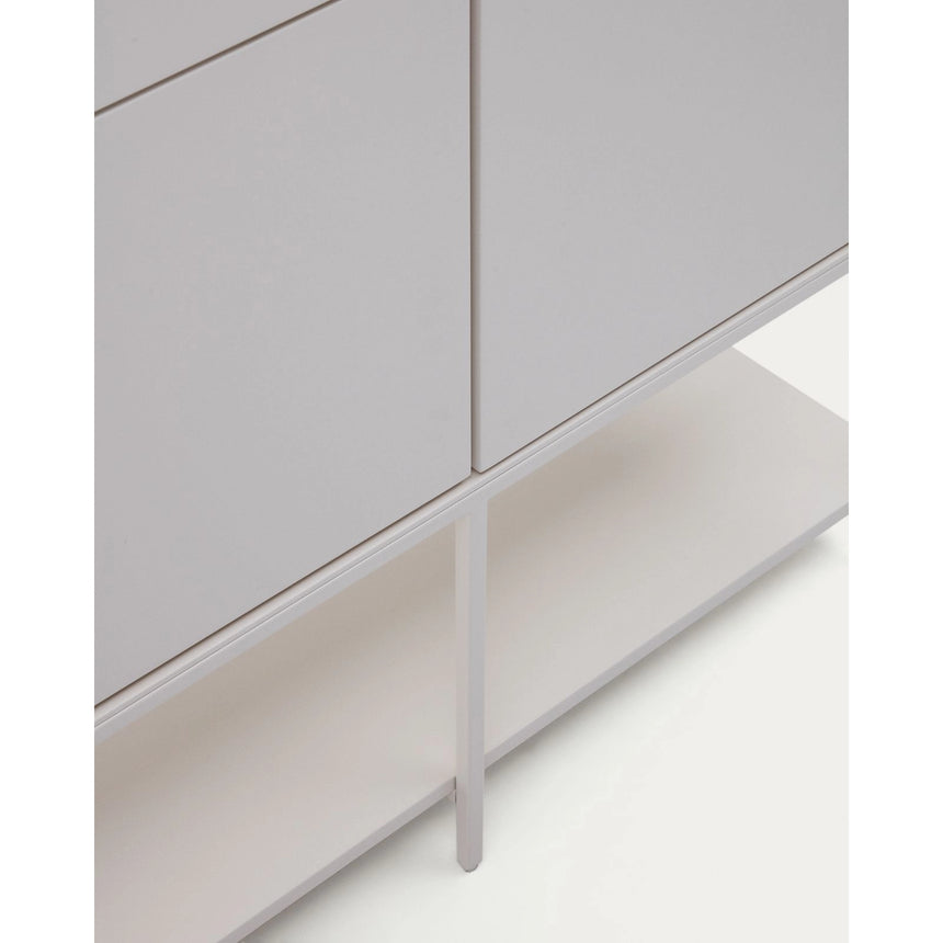 Vedrana Highboard 4 Türen MDF weiß lackiert 97,5 x 160 cm von Kave Home – Bild 12