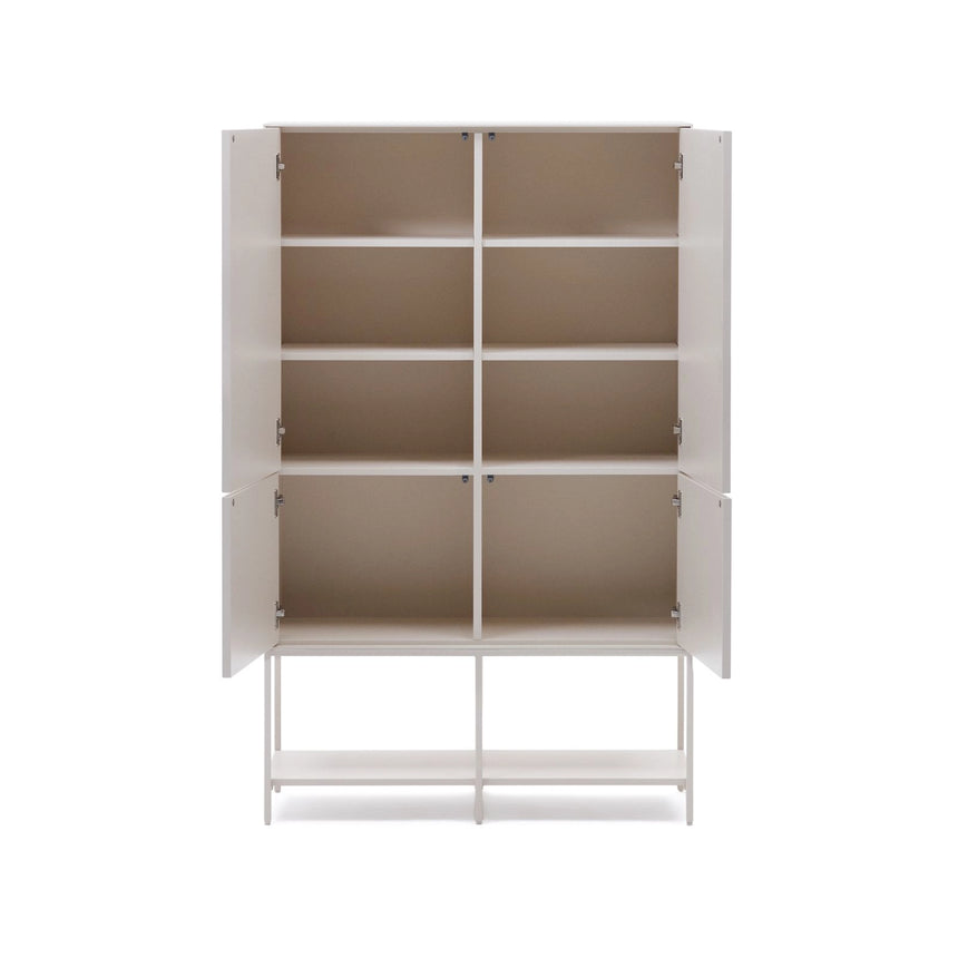 Vedrana Highboard 4 Türen MDF weiß lackiert 97,5 x 160 cm von Kave Home – Bild 8