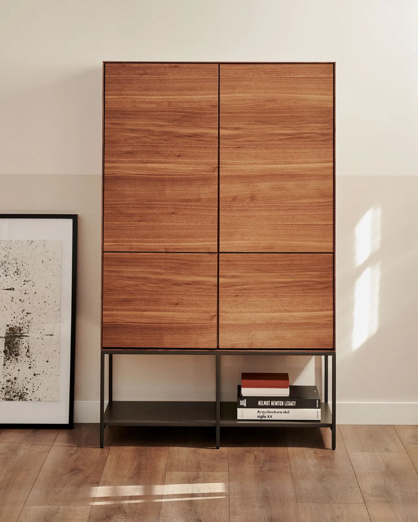 Vedrana Highboard 4 Türen aus Nussholzfurnier oder MDF, 97.5 x 160 cm von Kave Home – Bild 2