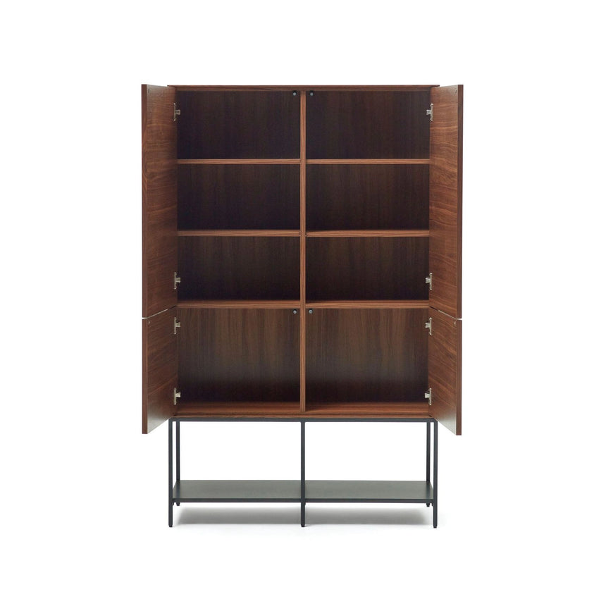Vedrana Highboard 4 Türen aus Nussholzfurnier oder MDF, 97.5 x 160 cm von Kave Home – Bild 5