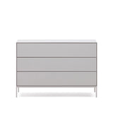 Vedrana Kommode 3 Schubladen MDF weiß lackiert 110 x 75 cm von Kave Home – Bild 1