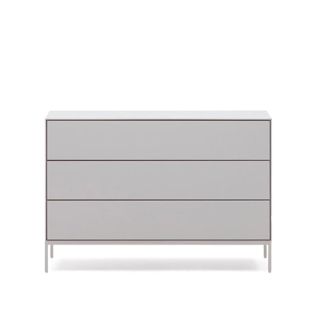 Vedrana Kommode 3 Schubladen MDF weiß lackiert 110 x 75 cm von Kave Home – Bild 1