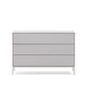 Vedrana Kommode 3 Schubladen MDF weiß lackiert 110 x 75 cm von Kave Home – Bild 1