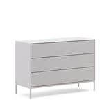 Vedrana Kommode 3 Schubladen MDF weiß lackiert 110 x 75 cm von Kave Home – Bild 5