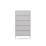 Vedrana Kommode 5 Schubladen MDF weiß lackiert 60 x 114 cm von Kave Home – Bild 1