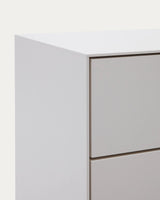 Vedrana Kommode 5 Schubladen MDF weiß lackiert 60 x 114 cm von Kave Home – Bild 9