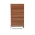 Vedrana Kommode 5 Schubladen aus Nussholzfurnier oder Holz und Stahlbeinen 60 x 114 cm von Kave Home – Bild 1
