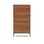 Vedrana Kommode 5 Schubladen aus Nussholzfurnier oder Holz und Stahlbeinen 60 x 114 cm von Kave Home – Bild 1