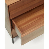 Vedrana Kommode aus 3 Schubladen aus Nussholzfurnier oder Holz und Stahlbeinen 110 x 75 cm von Kave Home – Bild 10