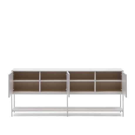 Vedrana Sideboard 3 Türen MDF weiß lackiert 195 x 80 cm von Kave Home – Produktbild 11