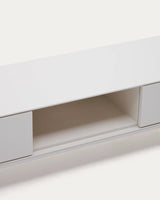 Vedrana TV-Schrank 3 Schubladen MDF weiß lackiert 195 x 35 cm von Kave Home – Produktbild 1