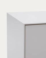 Vedrana TV-Schrank 3 Türen MDF weiß lackiert 195 x 55 cm von Kave Home – Produktbild 2