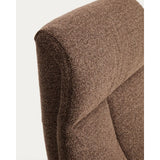 Verstellbarer Drehsessel Toriel mit Fußablage in Microbouclé und mit Beinen aus Aluminium, FSC Mix Credit von Kave Home – Bild 15