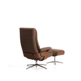 Verstellbarer Drehsessel Toriel mit Fußablage in Microbouclé und mit Beinen aus Aluminium, FSC Mix Credit von Kave Home – Bild 8