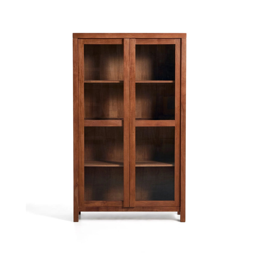 Vitrine Norani aus massivem Akazienholz und Akazienfurnier 110 x 185 cm von Kave Home – Bild 1