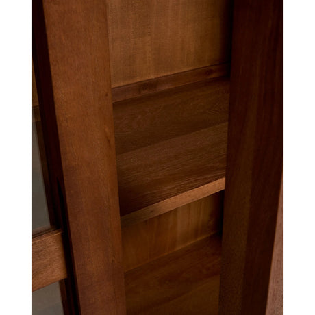 Vitrine Norani aus massivem Akazienholz und Akazienfurnier 110 x 185 cm von Kave Home – Bild 6