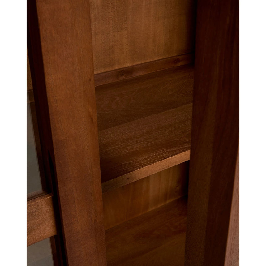 Vitrine Norani aus massivem Akazienholz und Akazienfurnier 110 x 185 cm von Kave Home – Bild 6