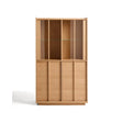 Vitrine Onix aus massivem Eichenholz und Eichenfurnier mit Naturton-Finish 100 x 170 cm FSC Mix Credit von Kave Home – Bild 1