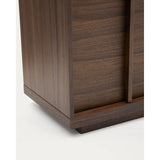 Vitrine Onix massives Walnussholz Walnussfurnier dunkles Finish 100x170 cm FSC Mix Credit von Kave Home – Bild 12