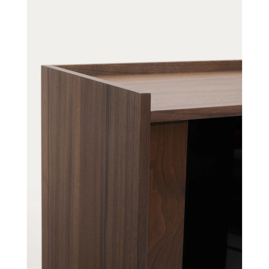Vitrine Onix massives Walnussholz Walnussfurnier dunkles Finish 100x170 cm FSC Mix Credit von Kave Home – Bild 13