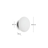 Wandleuchte Bamila aus Rauchglas und Nickel Ø 15 cm oder 25 cm von Kave Home – Bild 4