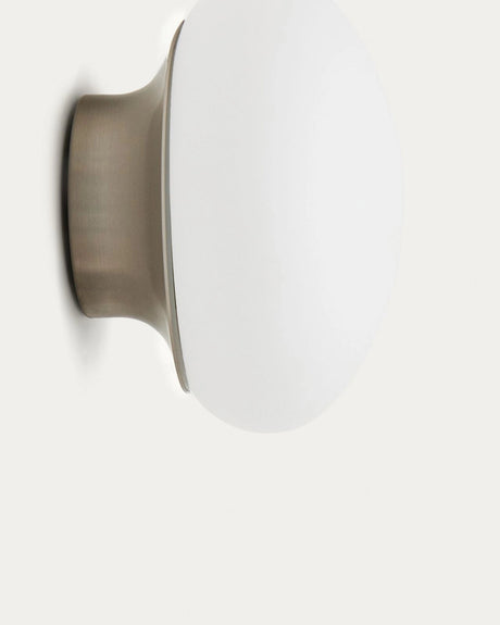 Wandleuchte Bamila aus Rauchglas und Nickel Ø 15 cm oder 25 cm von Kave Home – Bild 7