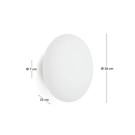 Wandleuchte Bamila aus Rauchglas und Nickel Ø 25 cm von Kave Home – Bild 4
