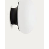 Wandleuchte Bamila aus Rauchglas und schwarzem Metall Ø 15 cm oder 25 cm von Kave Home – Bild 6