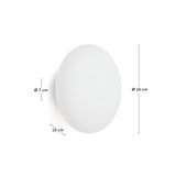 Wandleuchte Bamila aus Rauchglas und schwarzem Metall Ø 25 cm von Kave Home – Bild 4