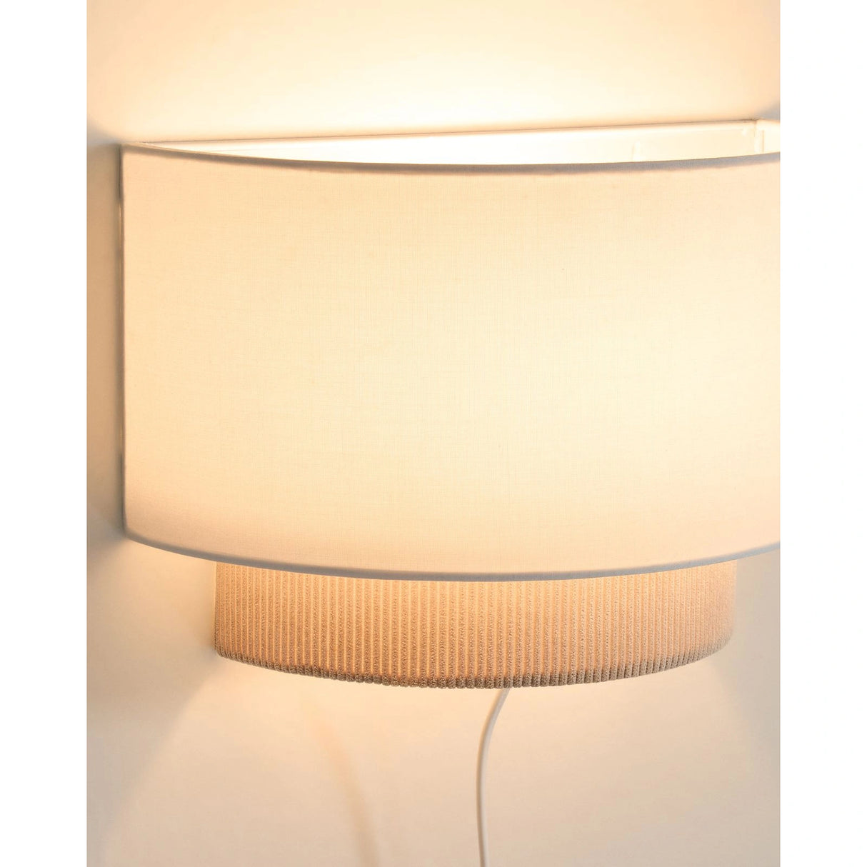 Wandleuchte Bianella aus Baumwolle und Cord, Ø 40 cm von Kave Home – Bild 4