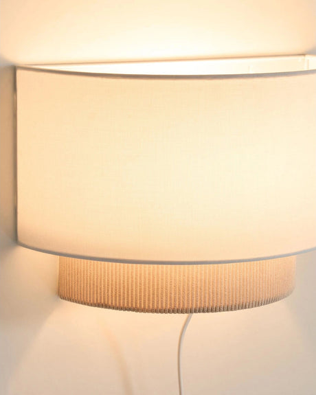 Wandleuchte Bianella aus Baumwolle und Cord, Ø 40 cm von Kave Home – Bild 4