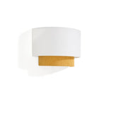 Wandleuchte Bianella aus Baumwolle und senfgelbem Cord, Ø 40 cm von Kave Home – Bild 1