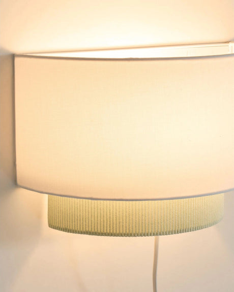 Wandleuchte Bianella aus Baumwolle und türkisfarbenem Cord, Ø 40 cm von Kave Home – Bild 4