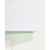 Wandleuchte Bianella aus Baumwolle und türkisfarbenem Cord, Ø 40 cm von Kave Home – Bild 5