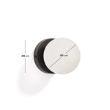 Wandleuchte Brisia aus Metall mit schwarzem Finish und einer Glaskugel Ø8 cm von Kave Home – Bild 2