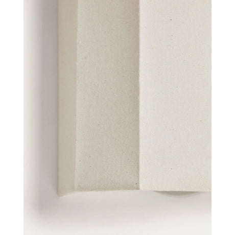 Wandleuchte Lumeni aus Kautschukholz und Leinen in Beige 20 cm von Kave Home – Bild 6