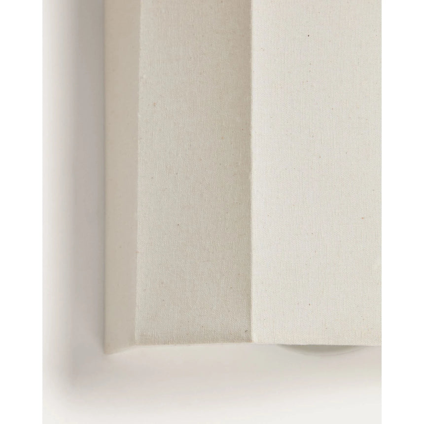 Wandleuchte Lumeni aus Kautschukholz und Leinen in Beige 20 cm von Kave Home – Bild 6
