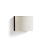 Wandleuchte Umbran aus dunkelbraunem Kautschukholz und Leinen in Beige von Kave Home – Bild 1