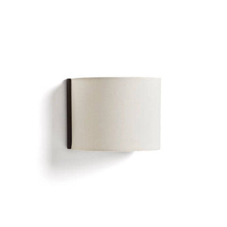 Wandleuchte Umbran aus dunkelbraunem Kautschukholz und Leinen in Beige von Kave Home – Bild 1