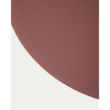 Wilshire Couchtisch aus gehärtetem Milchglas und Stahl matt terracottafarben lackiert Ø80 cm von Kave Home – Produktbild 7