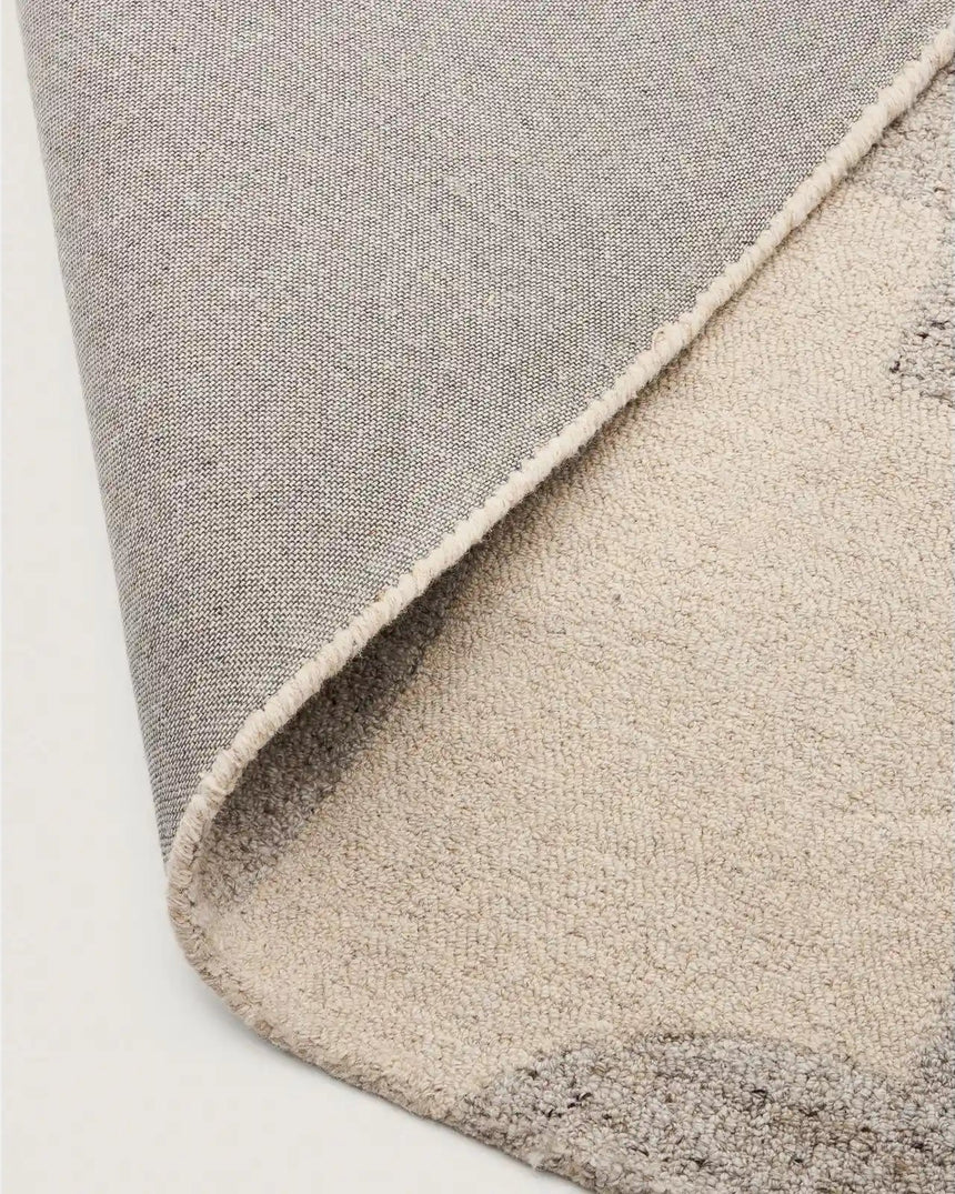 Wollmix-Teppich Norela mit Jacquard-Muster, grau 300 x 200 cm von Kave Home – Bild 6