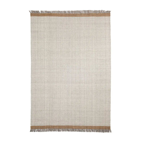 Wollteppich Brina mit Jacquard-Fischgrätmuster, beige, 300 x 200 cm von Kave Home – Bild 1