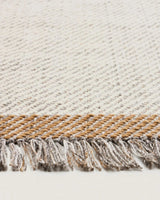 Wollteppich Brina mit Jacquard-Fischgrätmuster, beige, 300 x 200 cm von Kave Home – Bild 4