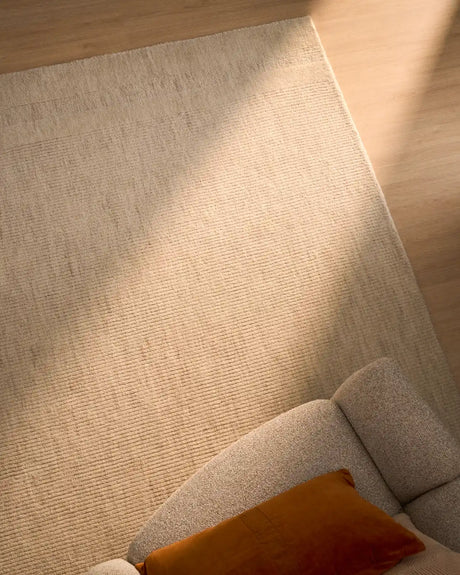 Wollteppich Dalena mit Jacquard-Streifenmuster, beige, 230 x 160 cm von Kave Home – Bild 2