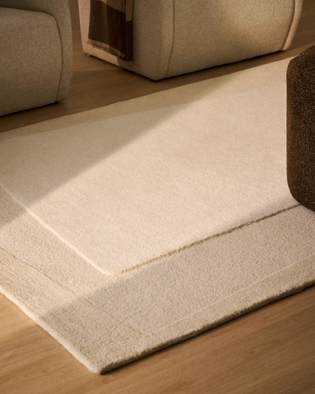 Wollteppich Dennie mit beigem Muster 160 x 230 cm von Kave Home – Bild 2