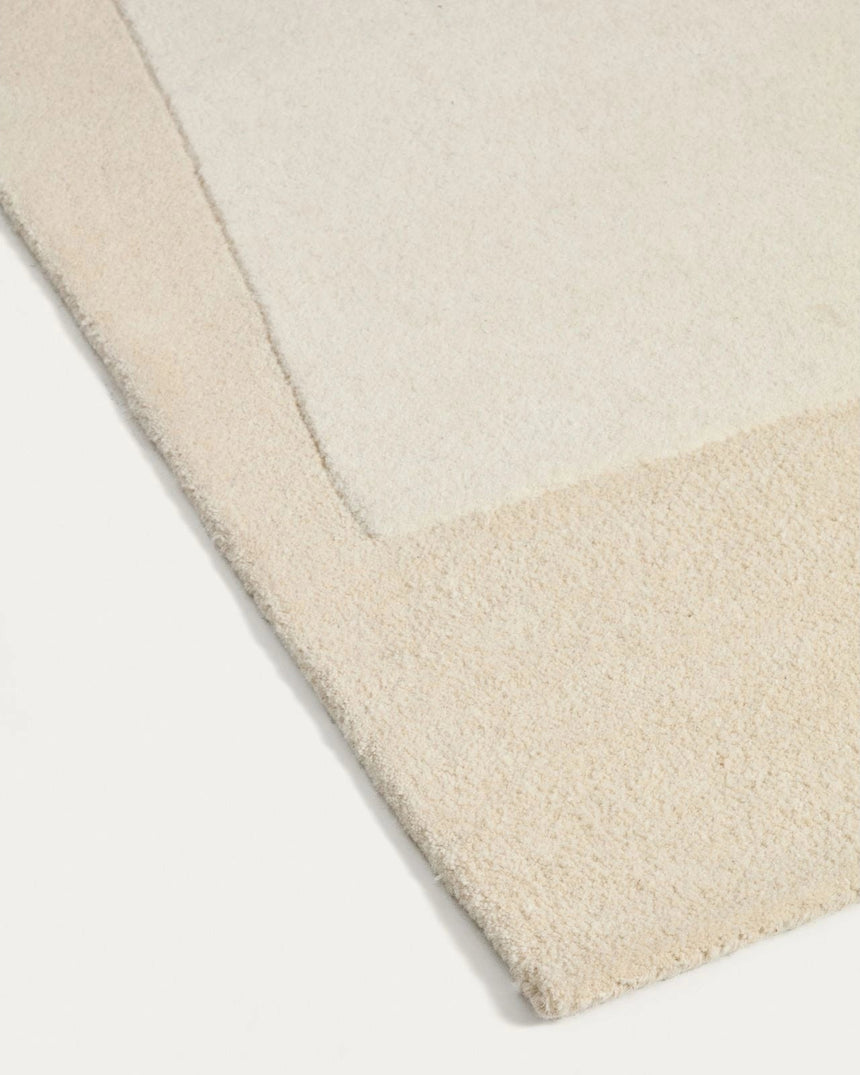 Wollteppich Dennie mit beigem Muster 160 x 230 cm von Kave Home – Bild 4