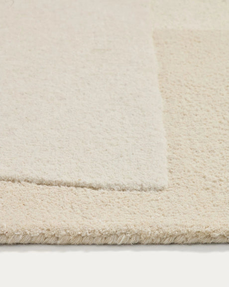 Wollteppich Dennie mit beigem Muster 160 x 230 cm von Kave Home – Bild 5