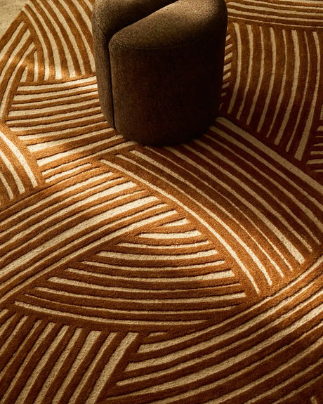Wollteppich Poreni mit kontrastierendem Jacquardmuster, beige, 200 x 300 cm von Kave Home – Bild 2